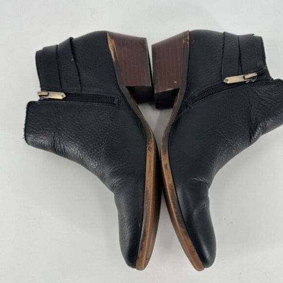 Sam Edelman Leather Buckle Ankle Booties Black Boots Size 8‎ Style Petal - Picture 5 of 11